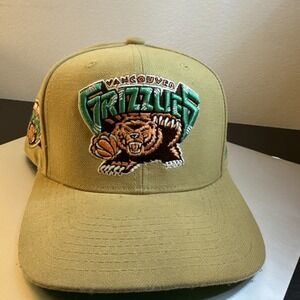 Mitchell & Ness‎ Vancouver Grizzlies Hardwood Classics Inaugural Hat Fitted Sz 7
